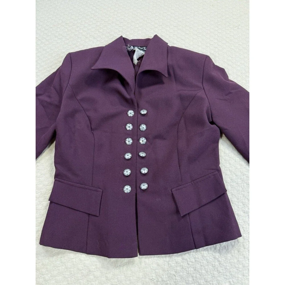 All‎ That Jazz Double Breasted Jacket Dancer Punk Vintage 90's | Plum | Size 7/8